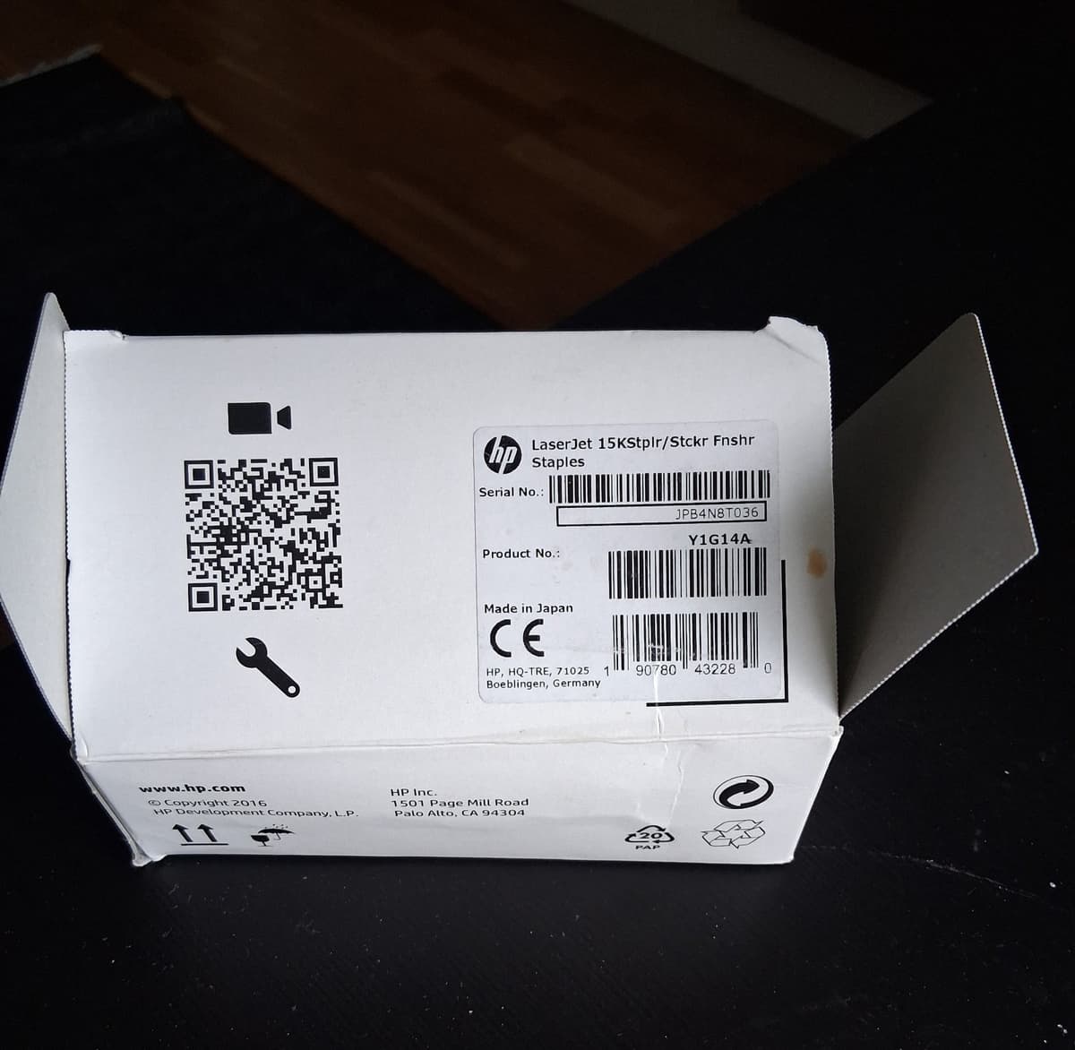 HP LaserJet Staples Y1G14A 15K Stplr/Stckr Fnshr häftklamrar